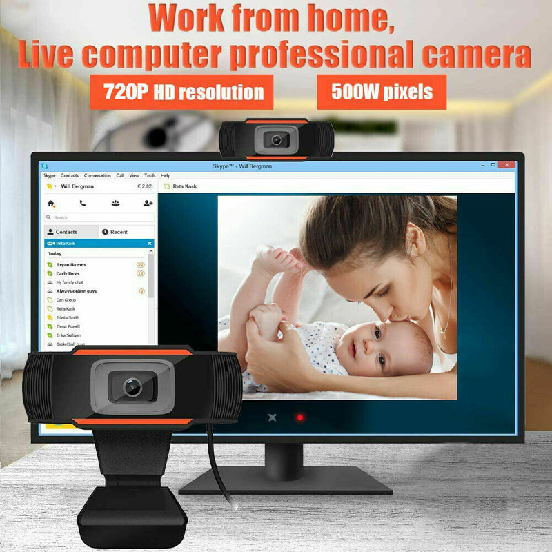 Auto Focusing Webcam HD 720P USB Web Camera