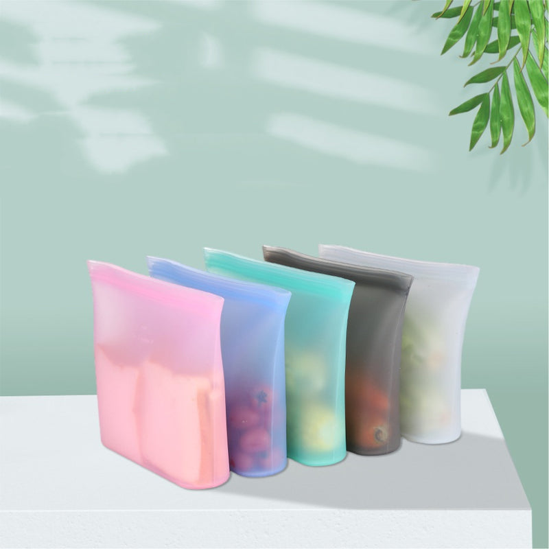 Self-sealing Silicone Storage Bag Kitchen Food Grade